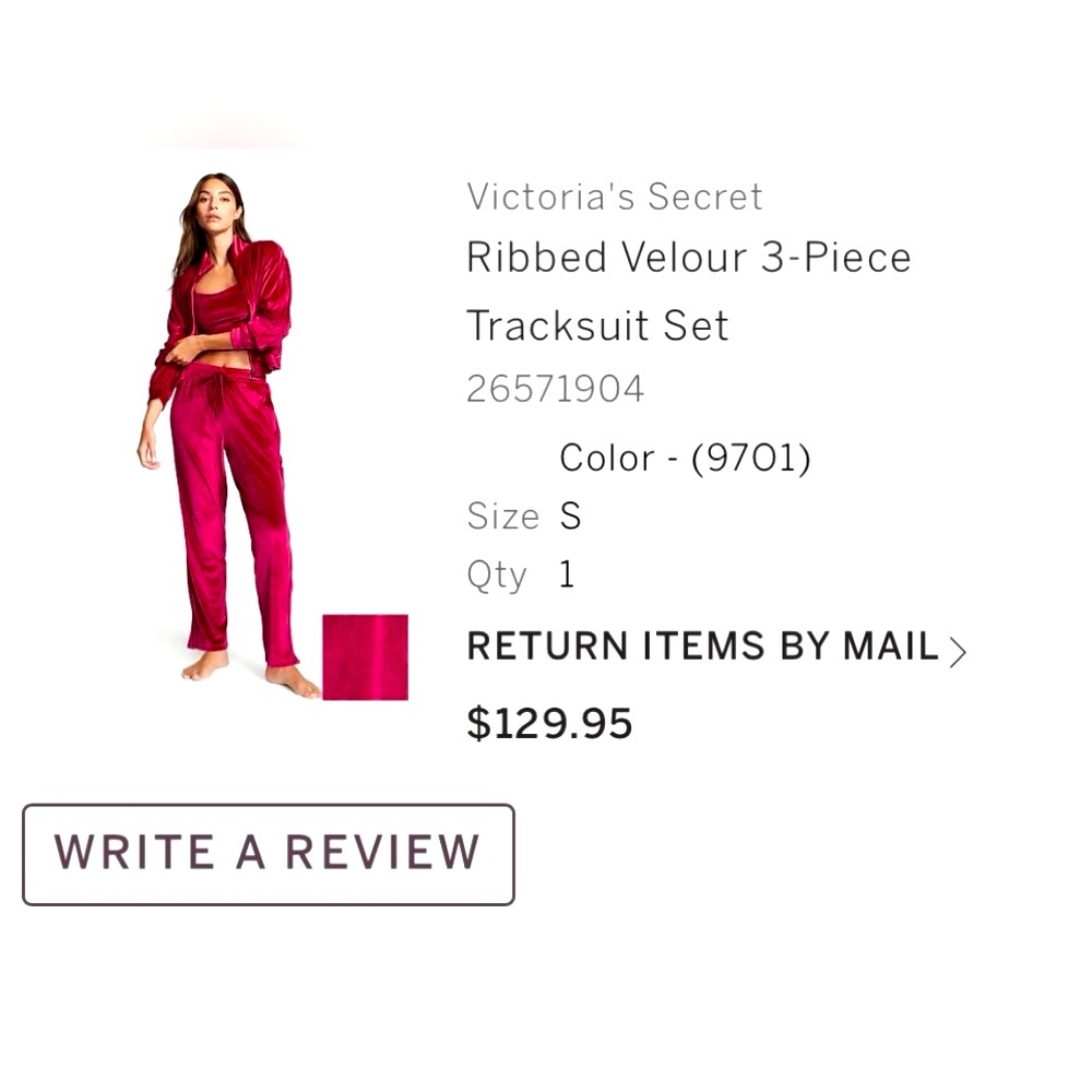 3 Piece Ribbed Velour - Picture 14 of 14